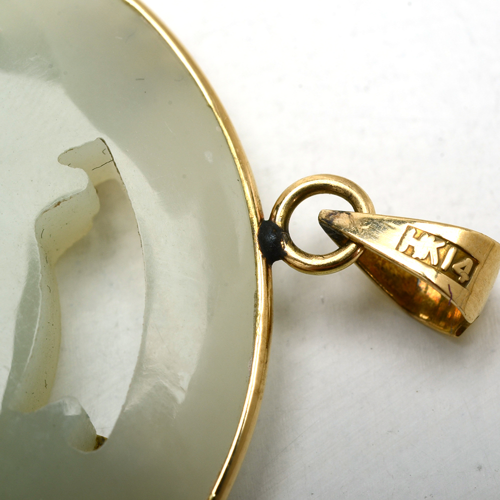 14K Yellow Gold Serpentine Drop Pendant and Pierced Earrings