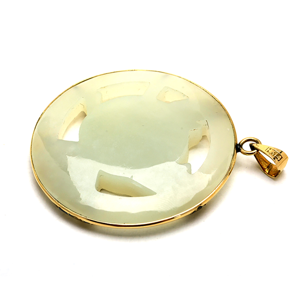 14K Yellow Gold Serpentine Drop Pendant and Pierced Earrings