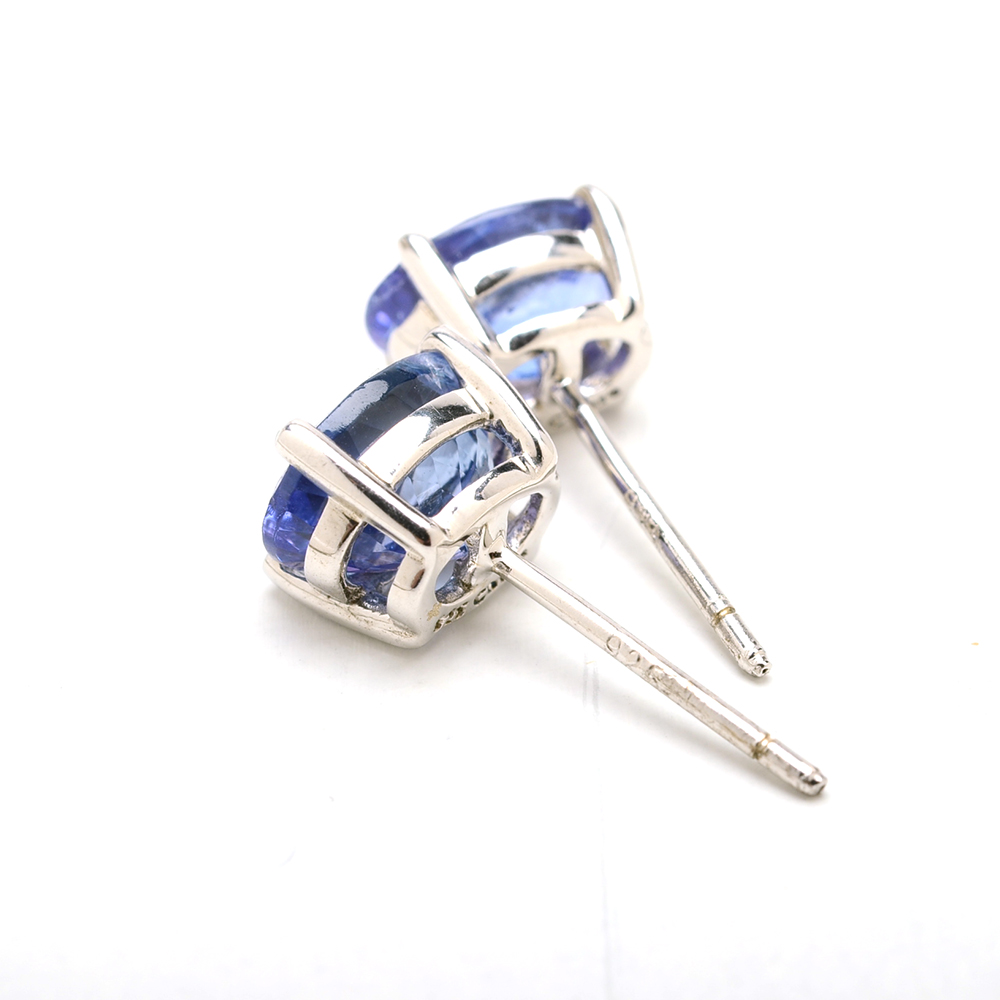 Sterling Silver Tanzanite Studs