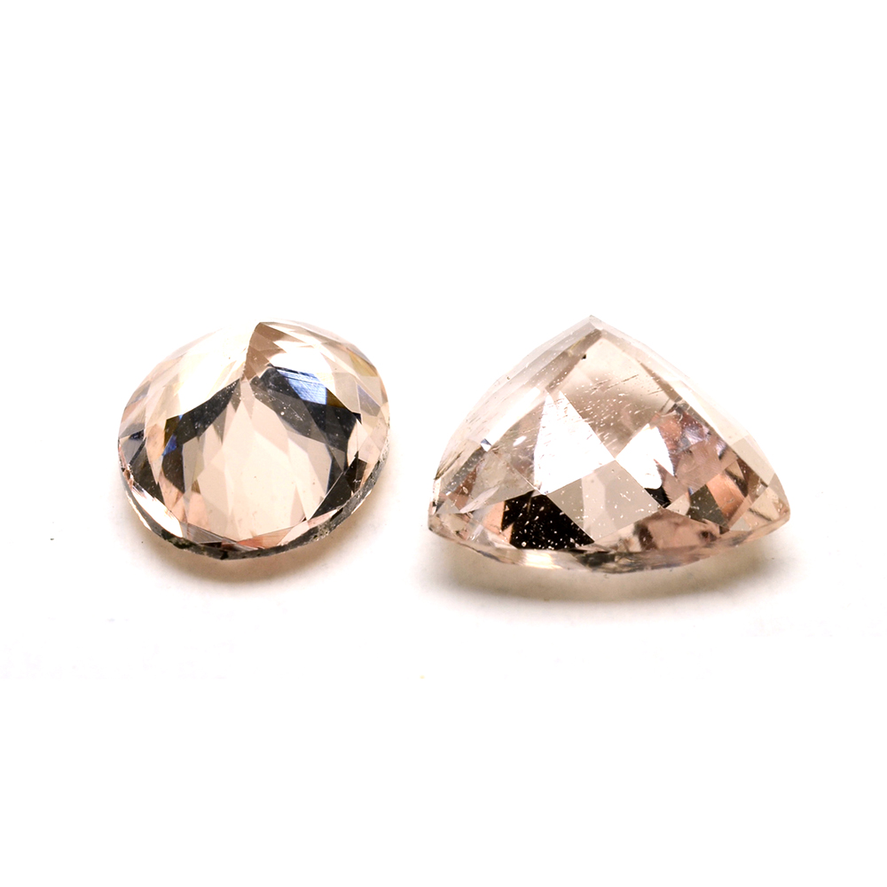 Two Loose 3.45 CTW Morganite Gemstones