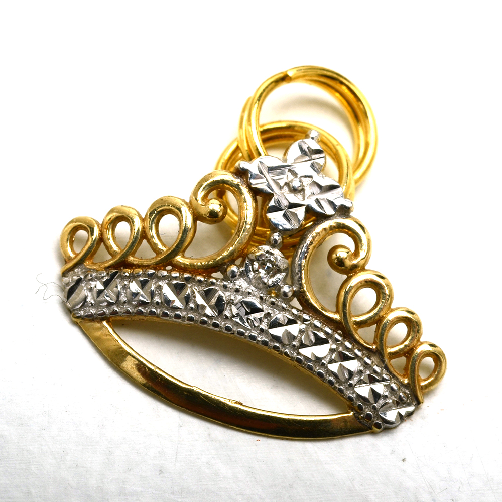 Group of 10K Yellow Gold Diamond Pendants and Earrings