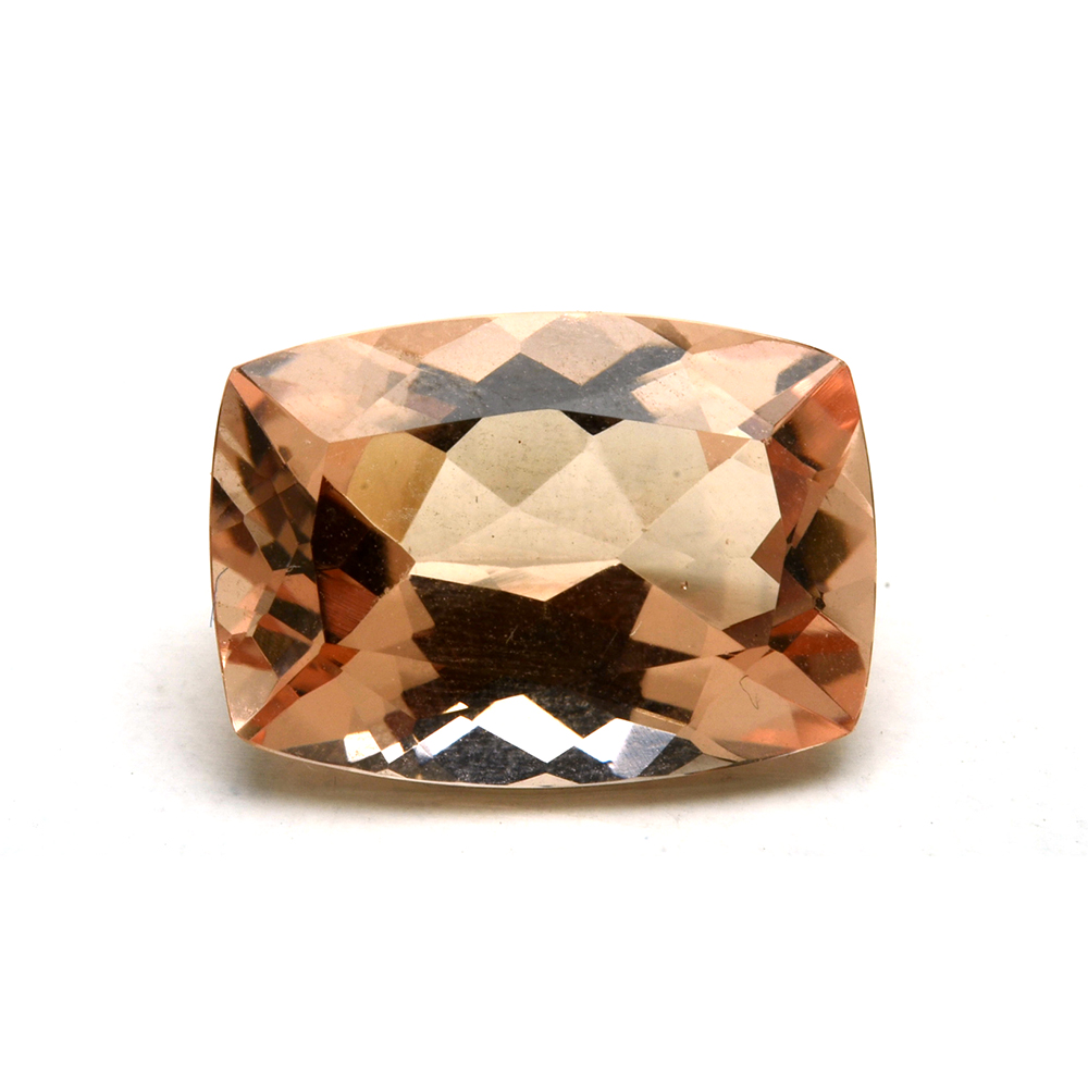 Loose 6.45 CT Rectangular Cushion Cut Morganite Gemstone