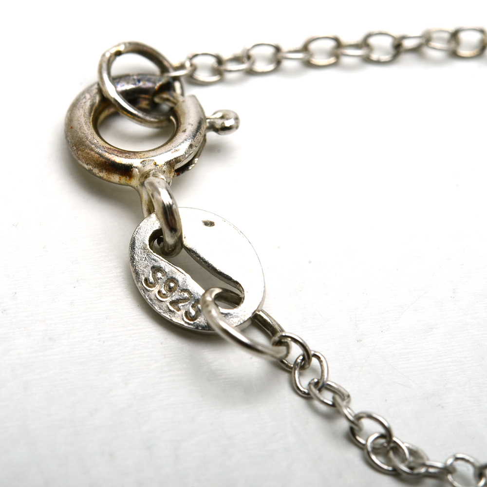 Sterling Silver Peridot and White Topaz Pendant Necklace