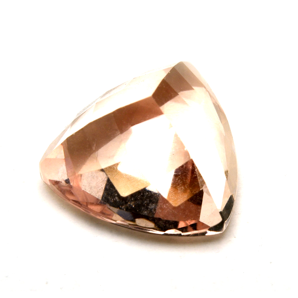 Loose 4.16 CT Trillion Cut Morganite Gemstone