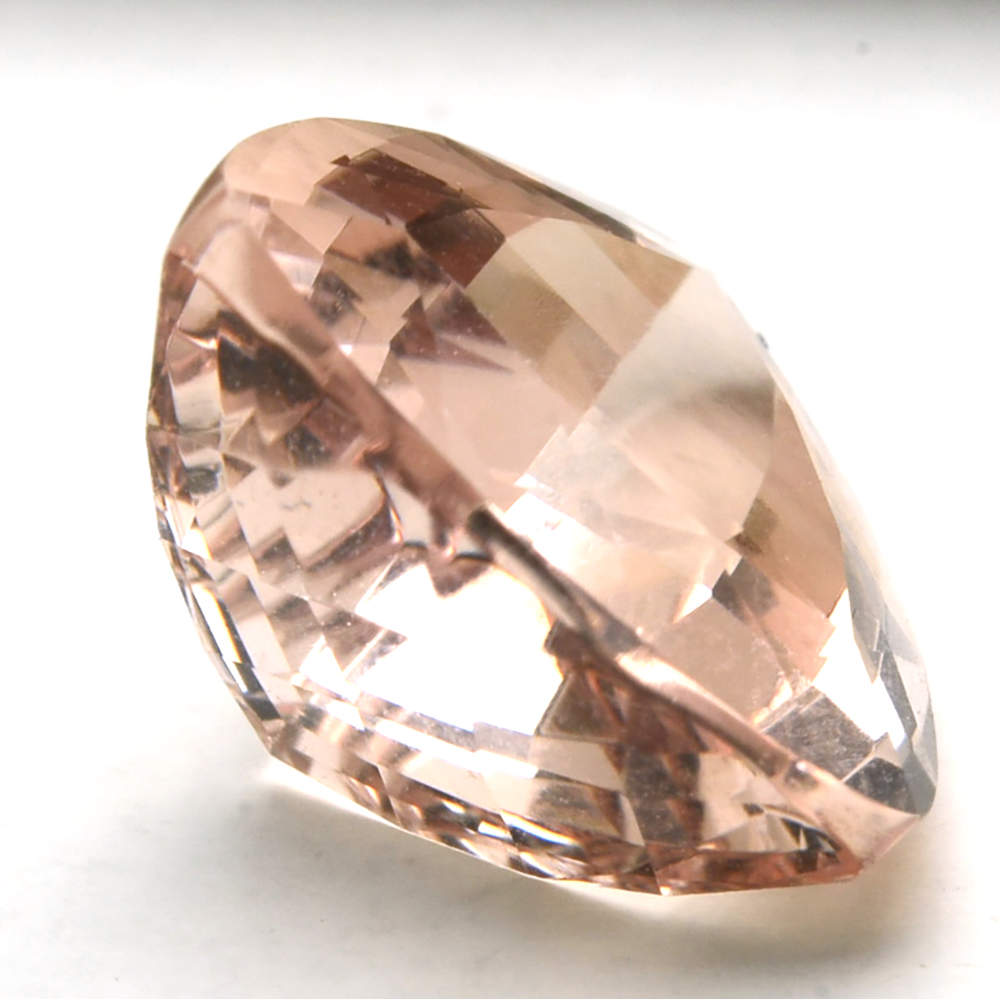 Loose 4.16 CT Trillion Cut Morganite Gemstone