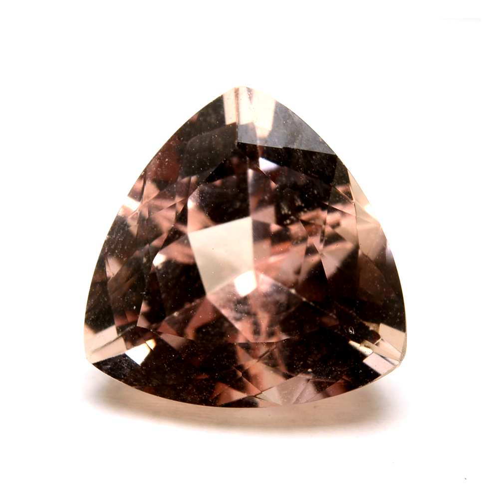 Loose 4.16 CT Trillion Cut Morganite Gemstone