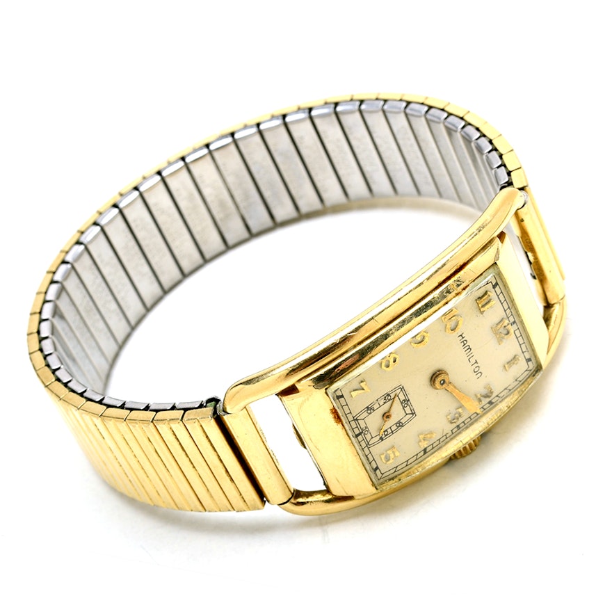 Men's Vintage Hamilton 14K Gold Filled Wristwatch