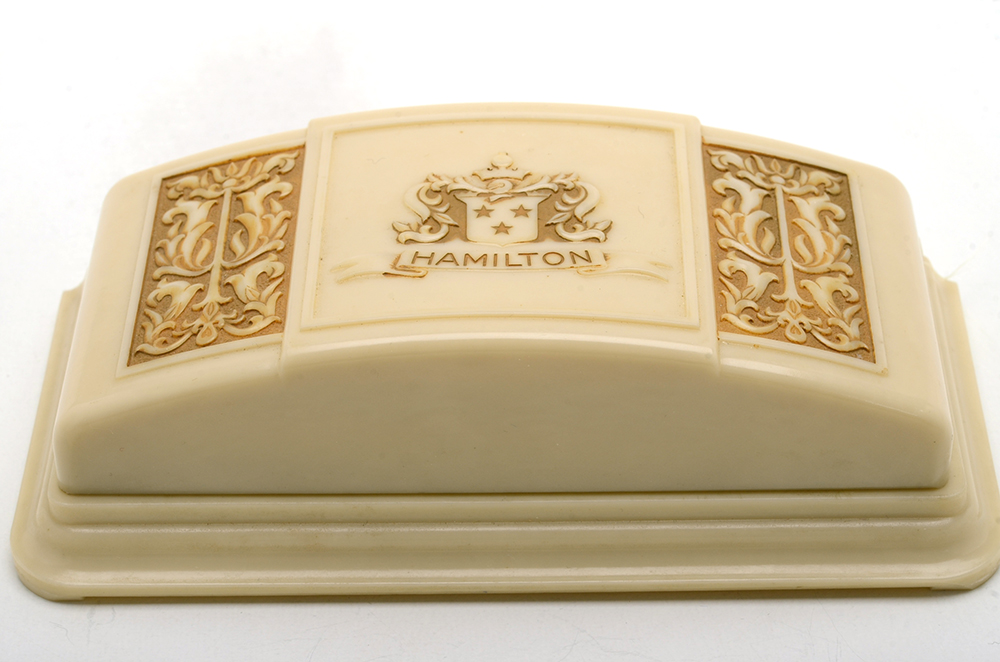 Women's Art Deco Hamilton 14K White Gold Diamond Watch Bracelet