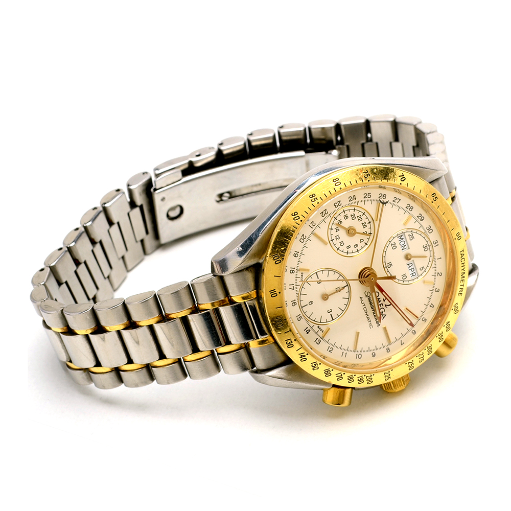 Men's Omega Speedmaster 18K Gold and Steel Automatic Watch