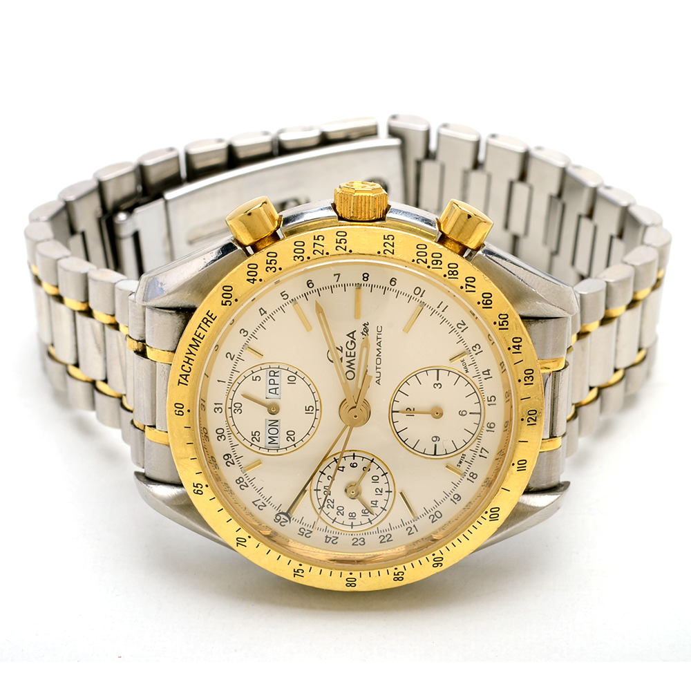 Men's Omega Speedmaster 18K Gold and Steel Automatic Watch