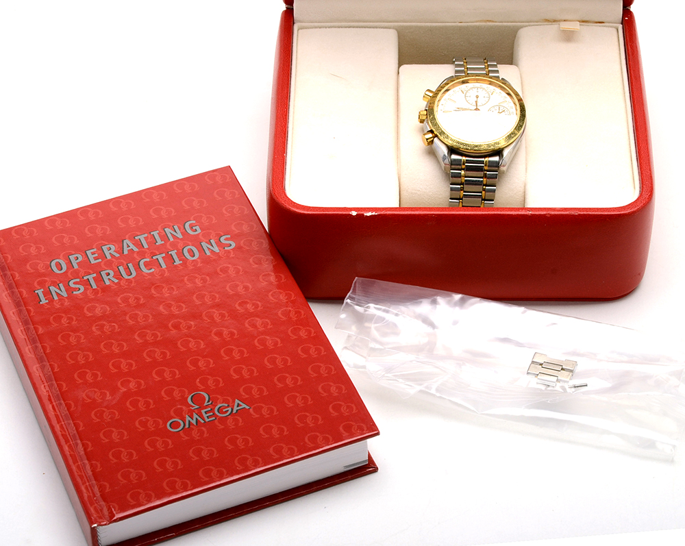 Men's Omega Speedmaster 18K Gold and Steel Automatic Watch