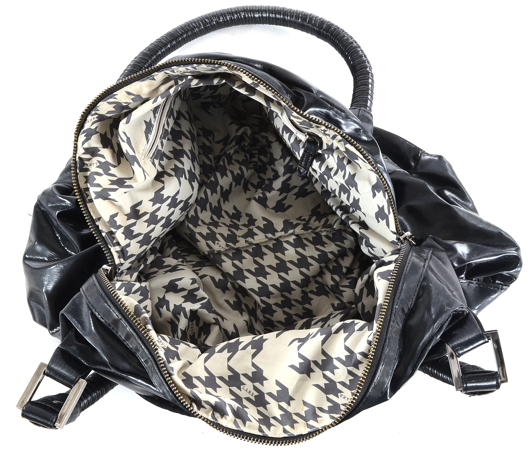 L.A.M.B. Coated Nylon Hobo Bag