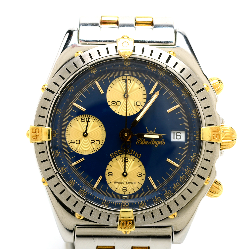 Breitling Chrono 18K Gold & Steel Blue Angels LIMITED Automatic