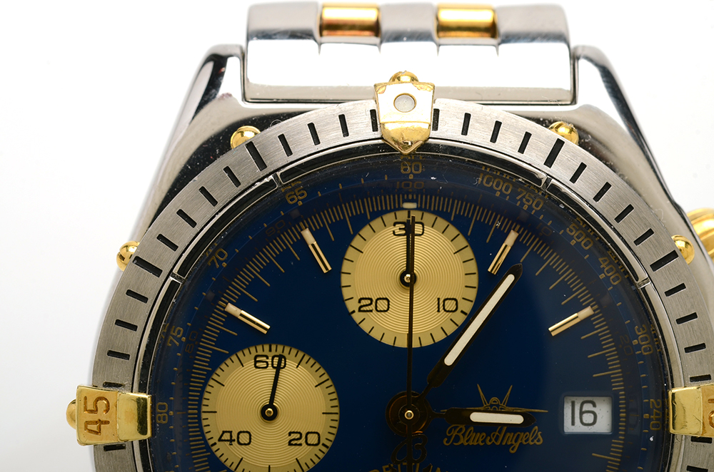 Breitling Chrono 18K Gold & Steel Blue Angels LIMITED Automatic