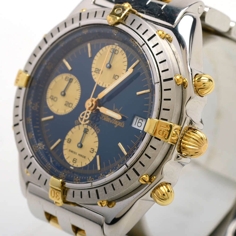 Breitling Chrono 18K Gold & Steel Blue Angels LIMITED Automatic