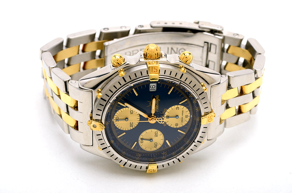 Breitling Chrono 18K Gold & Steel Blue Angels LIMITED Automatic