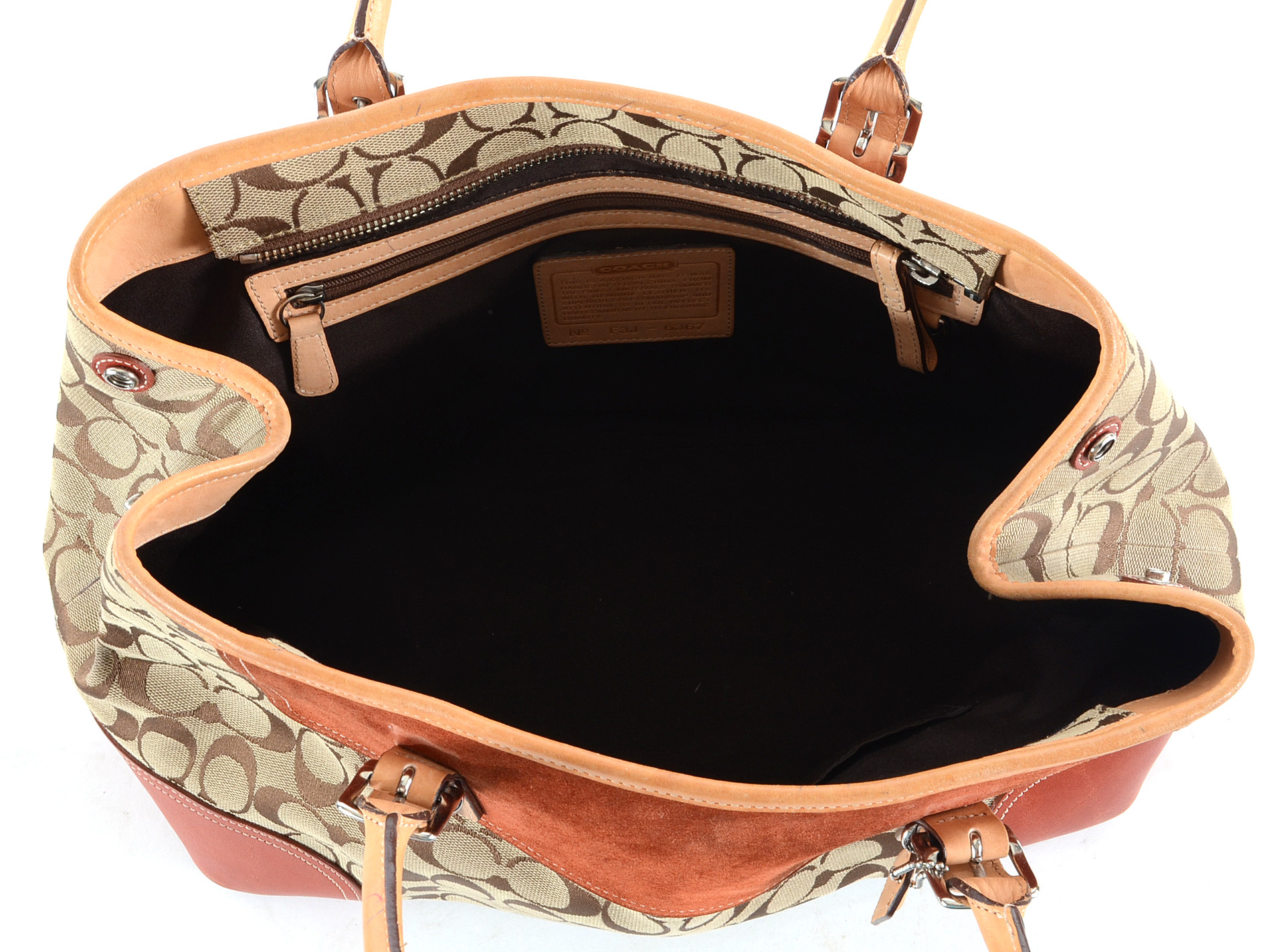 Coach Large Signature Canvas and Leather Tote