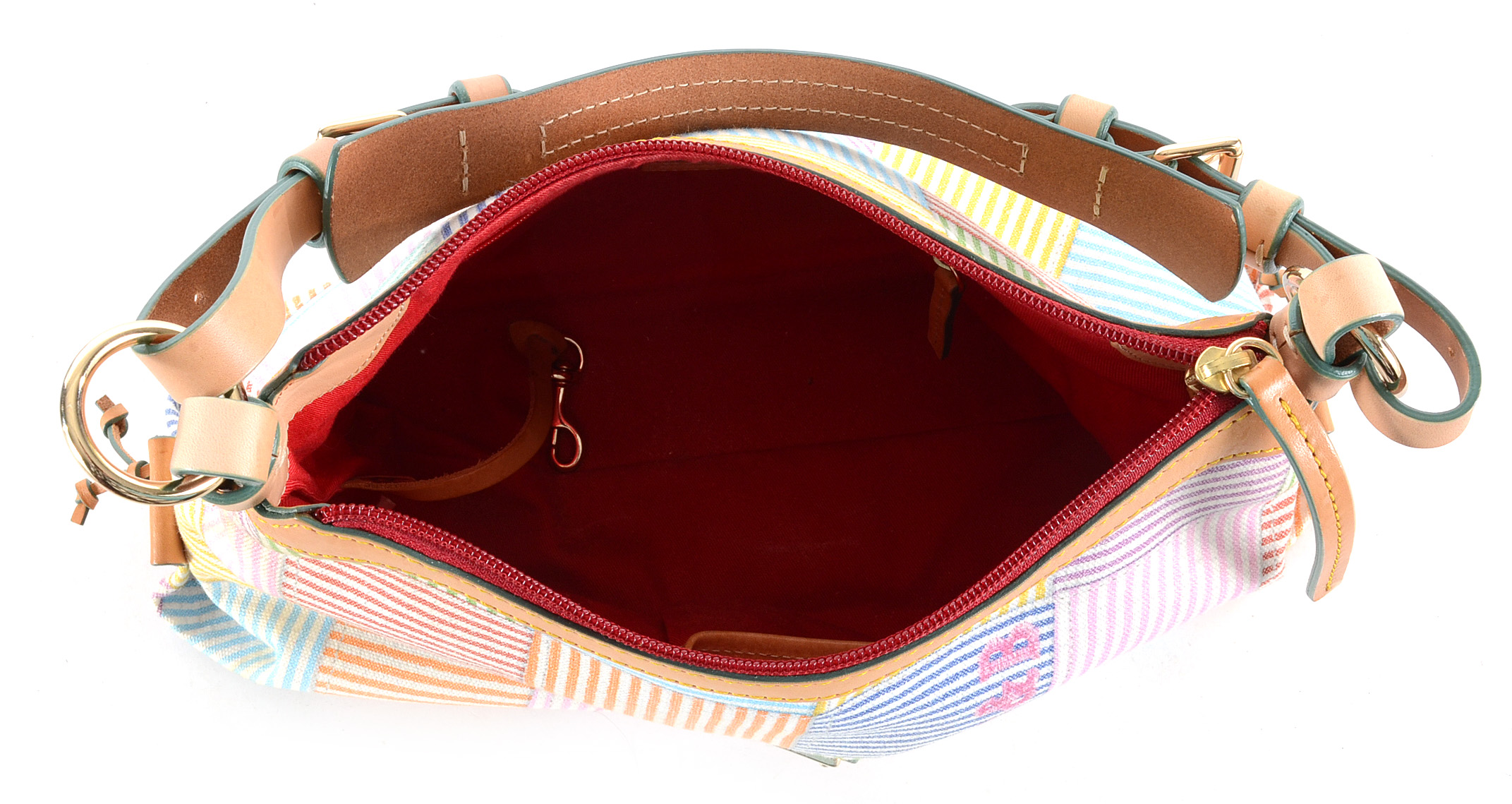 Dooney & Bourke Seersucker Patchwork Patterned Satchel