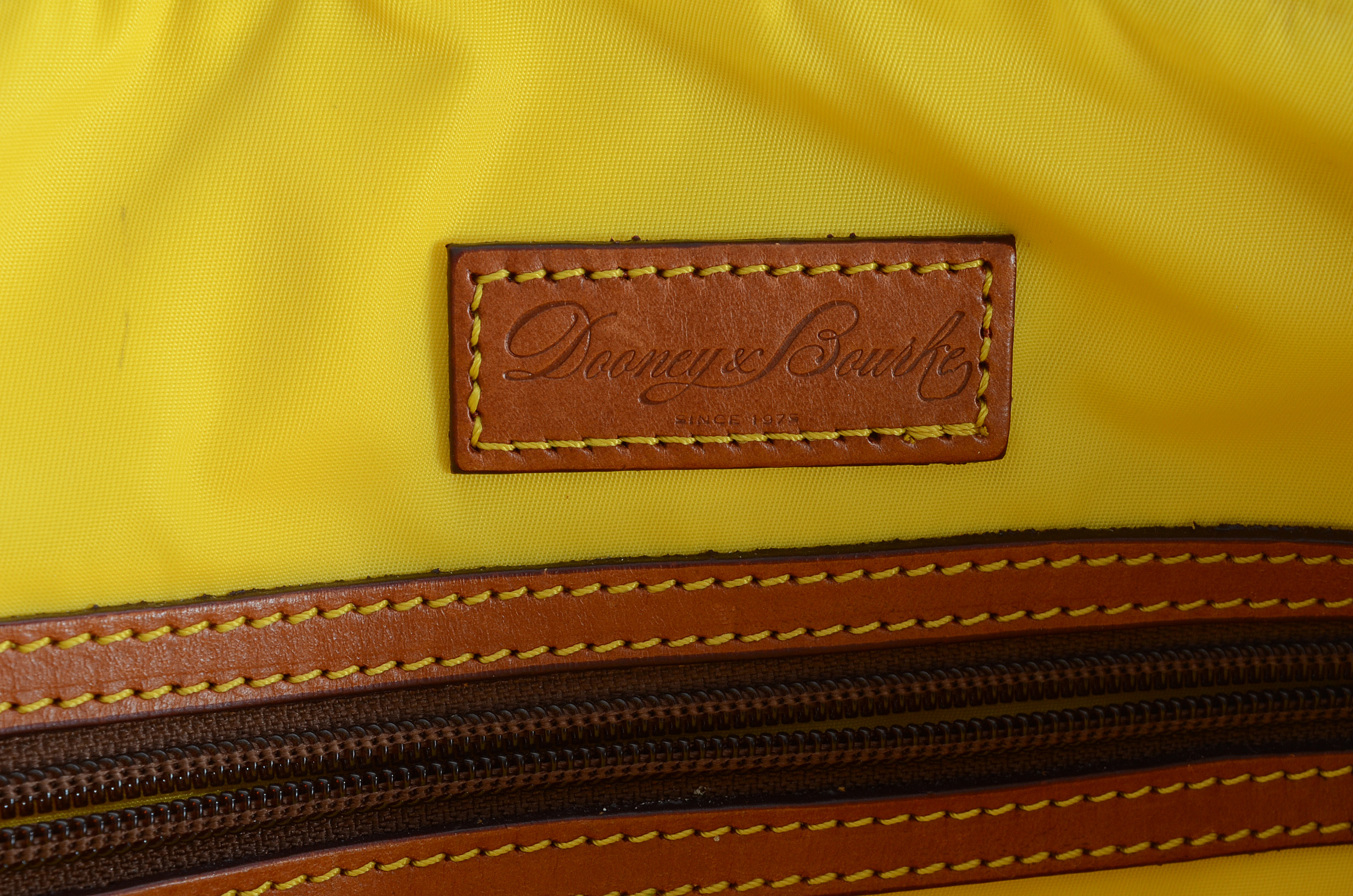 Dooney & Bourke Leather Trimmed Nylon Bag