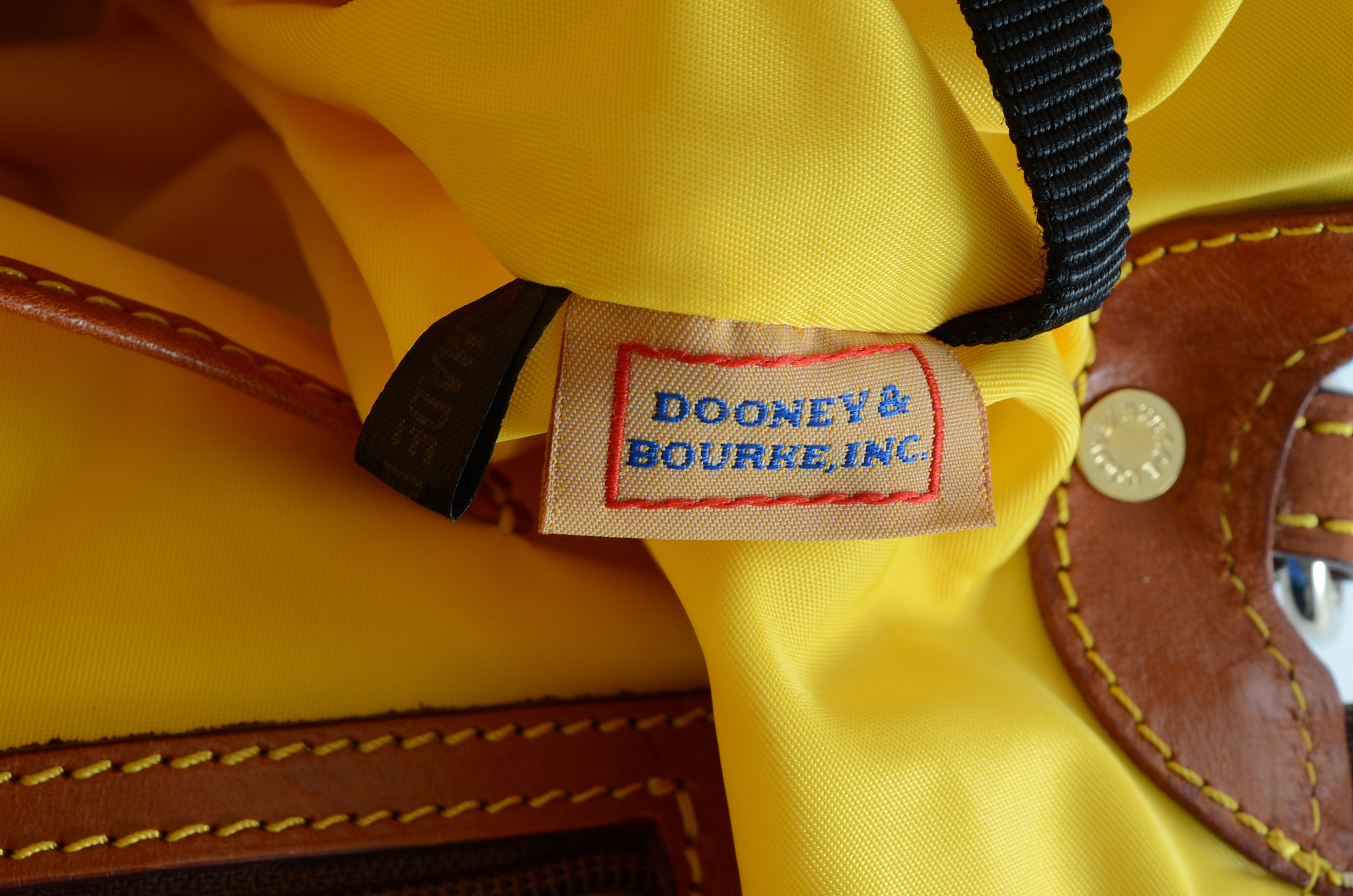 Dooney & Bourke Leather Trimmed Nylon Bag