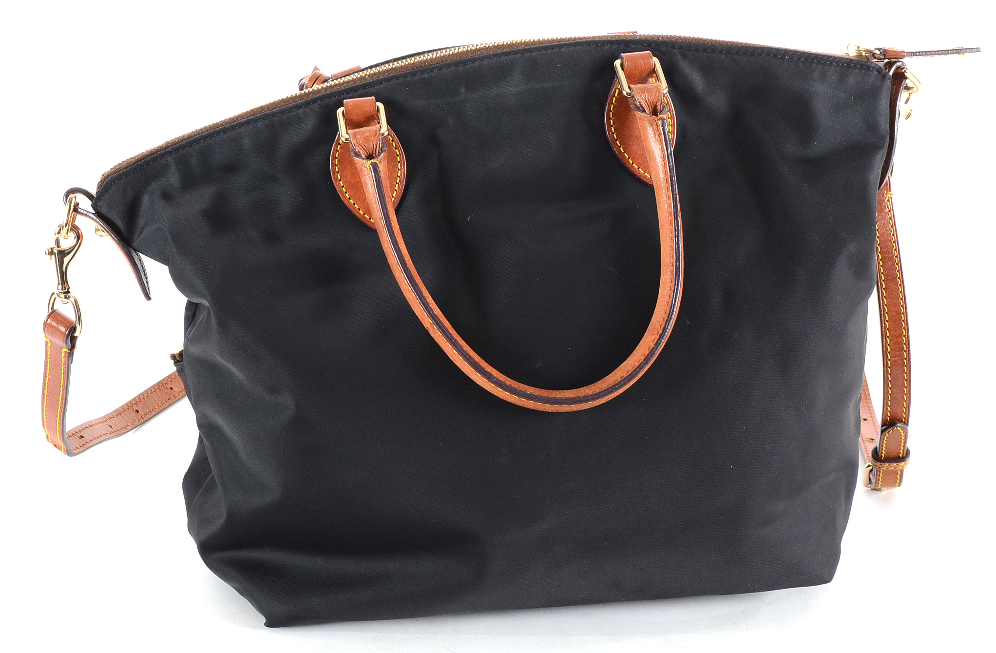 Dooney & Bourke Leather Trimmed Nylon Bag