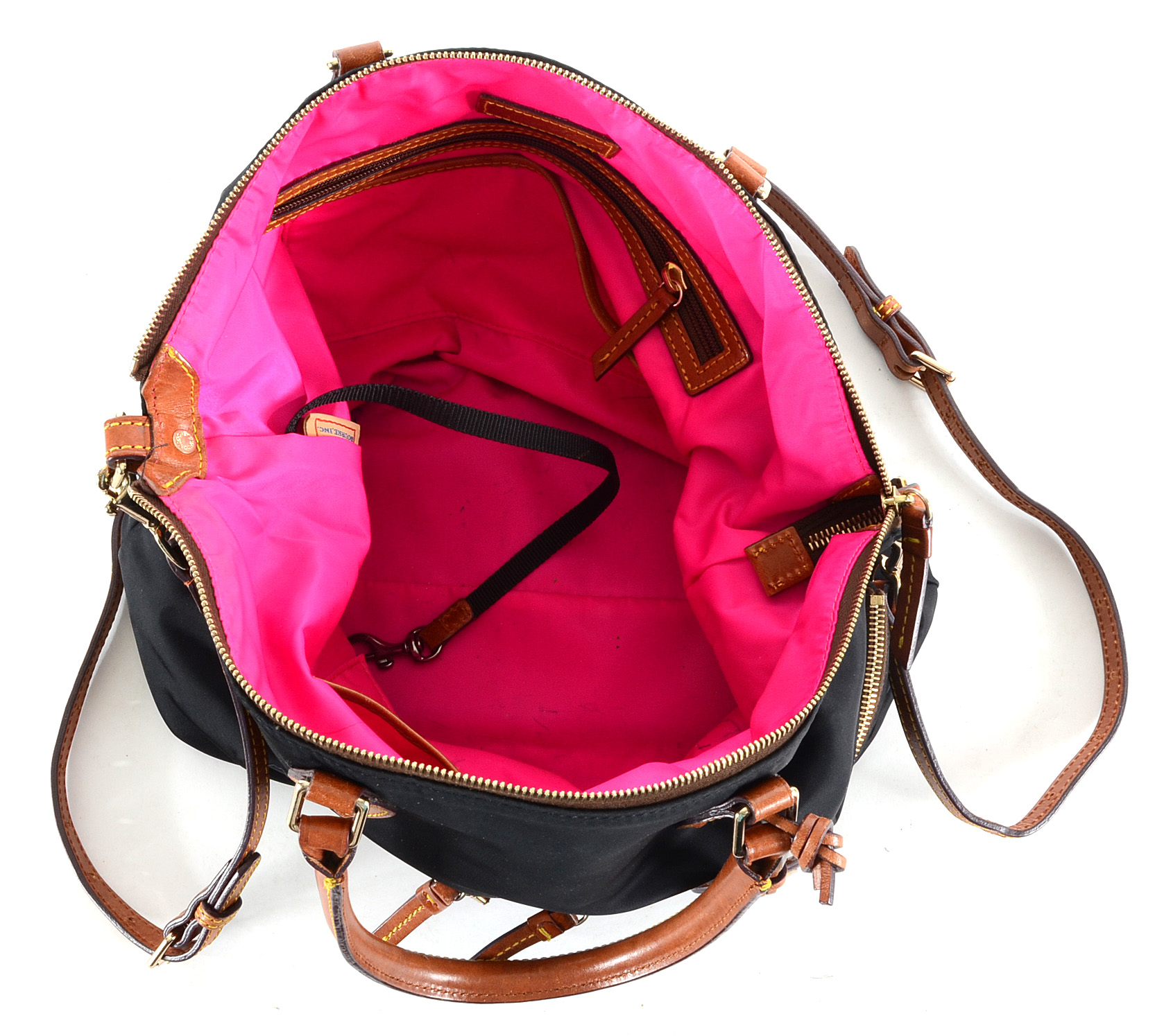 Dooney & Bourke Leather Trimmed Nylon Bag