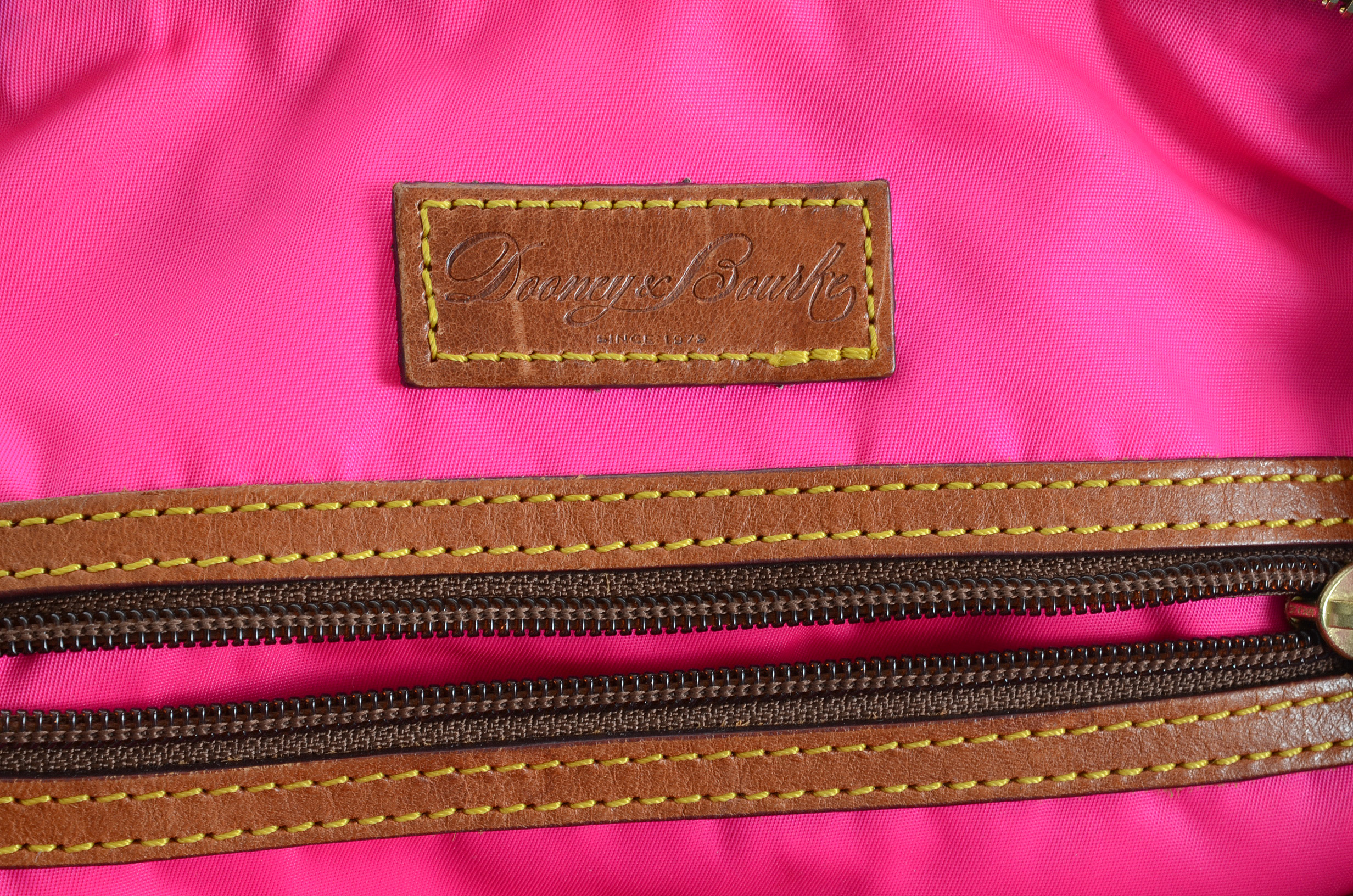 Dooney & Bourke Leather Trimmed Nylon Bag