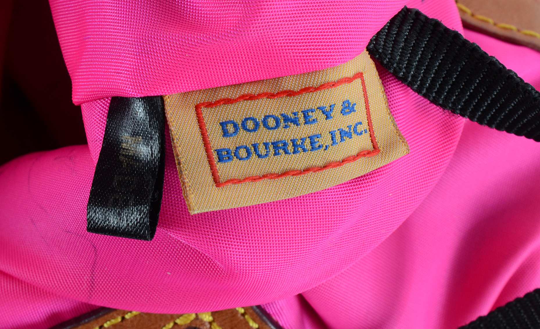 Dooney & Bourke Leather Trimmed Nylon Bag