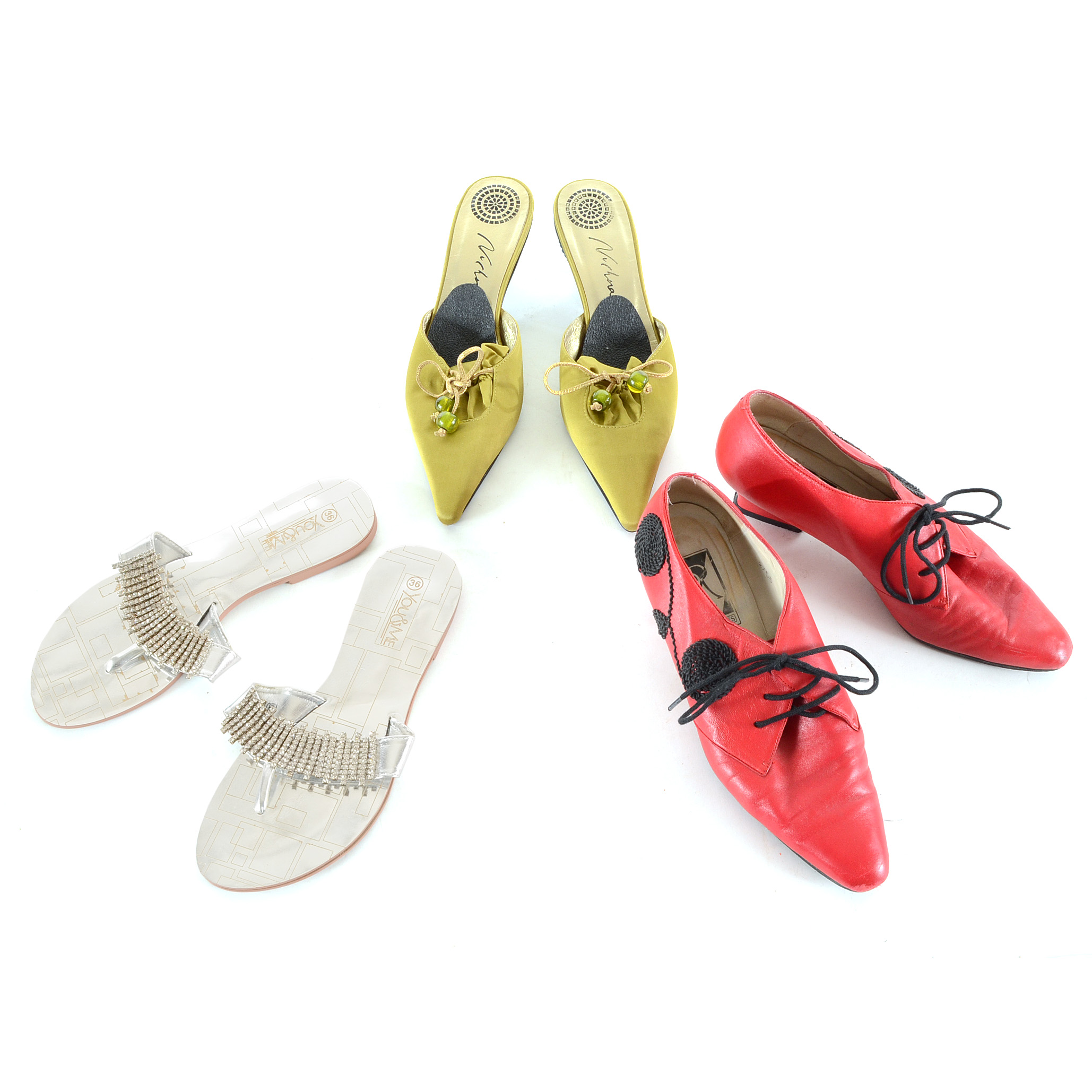 Three Pairs of Women's Novelty Shoes