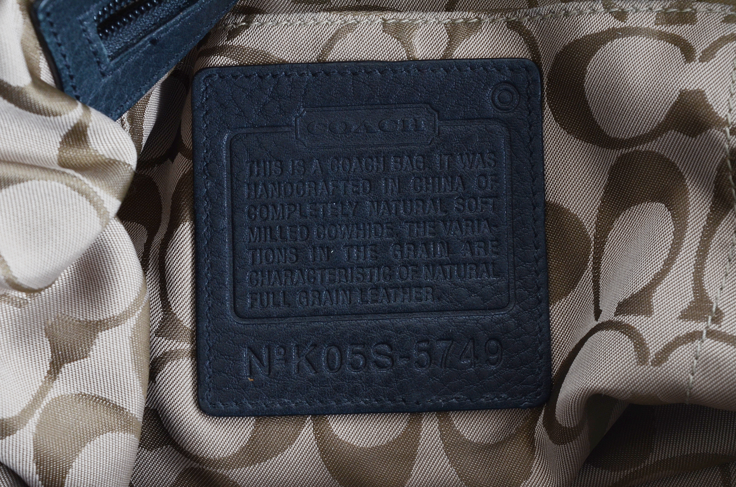 Coach Hamptons Pebbled Leather Tassel Tote