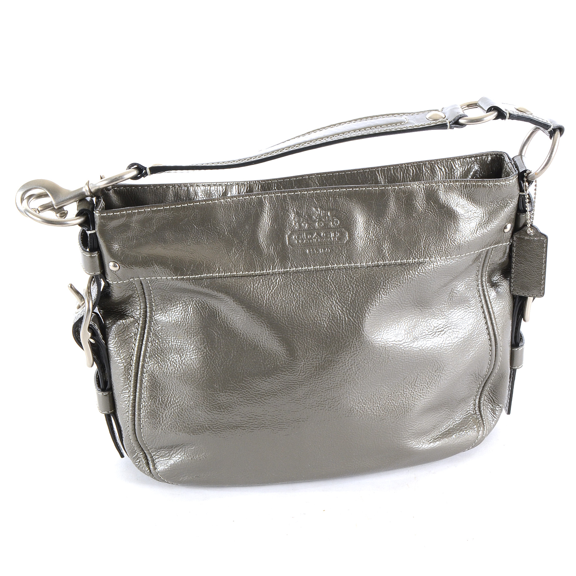 Coach Zoe Patent Leather Shoulder Bag