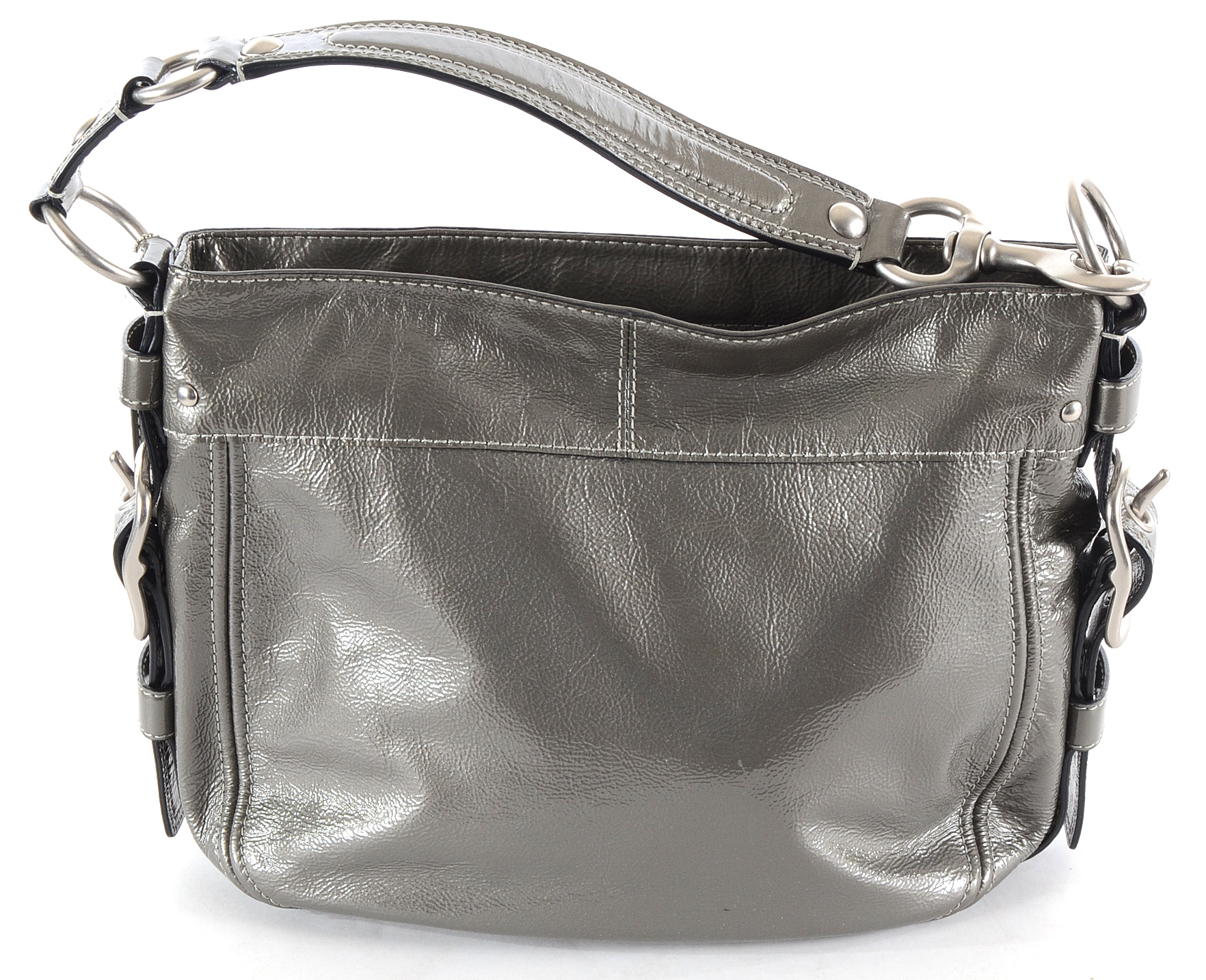 Coach Zoe Patent Leather Shoulder Bag