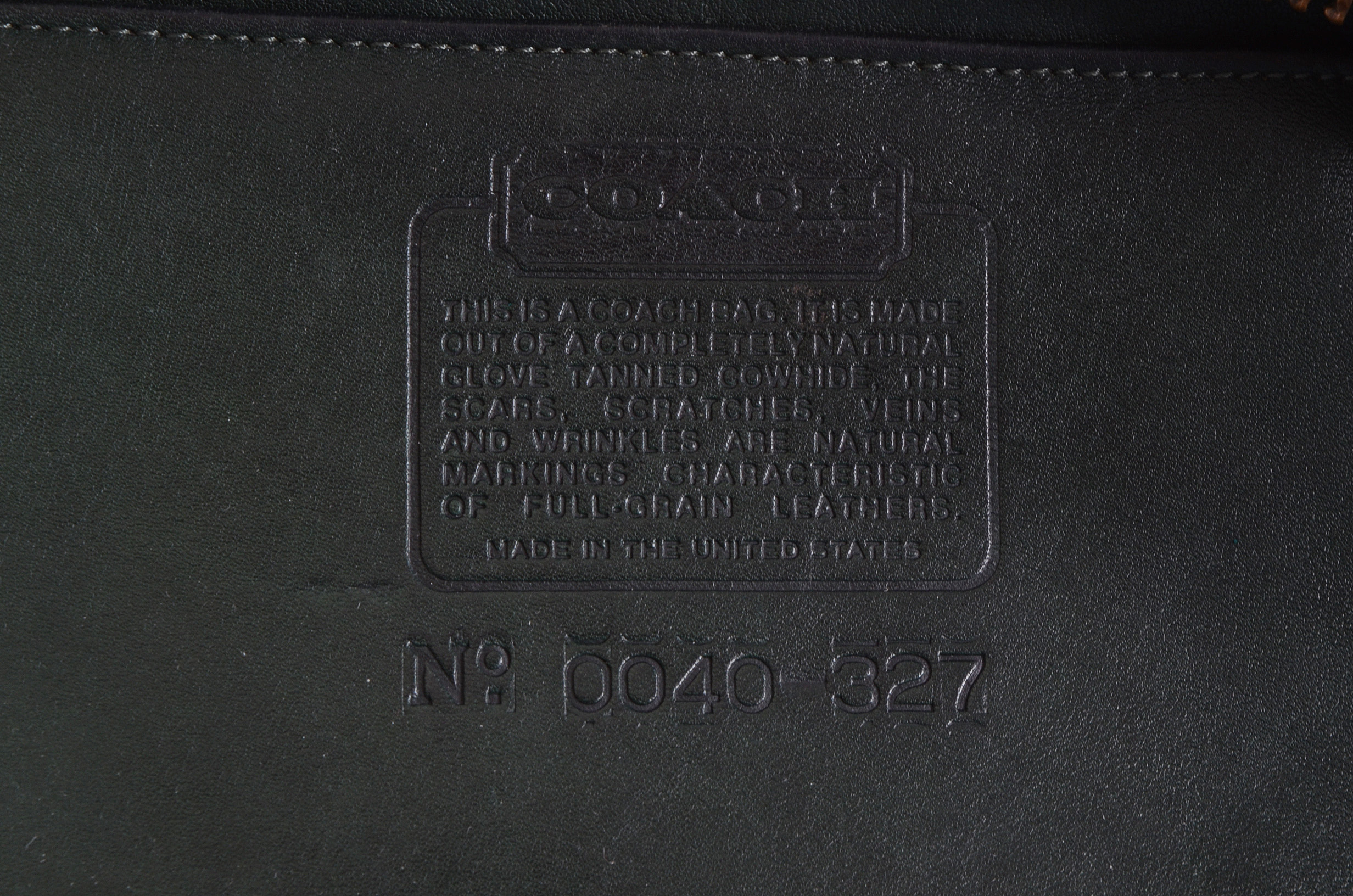 Vintage Coach Leatherware Duffle Sac Bucket Bag