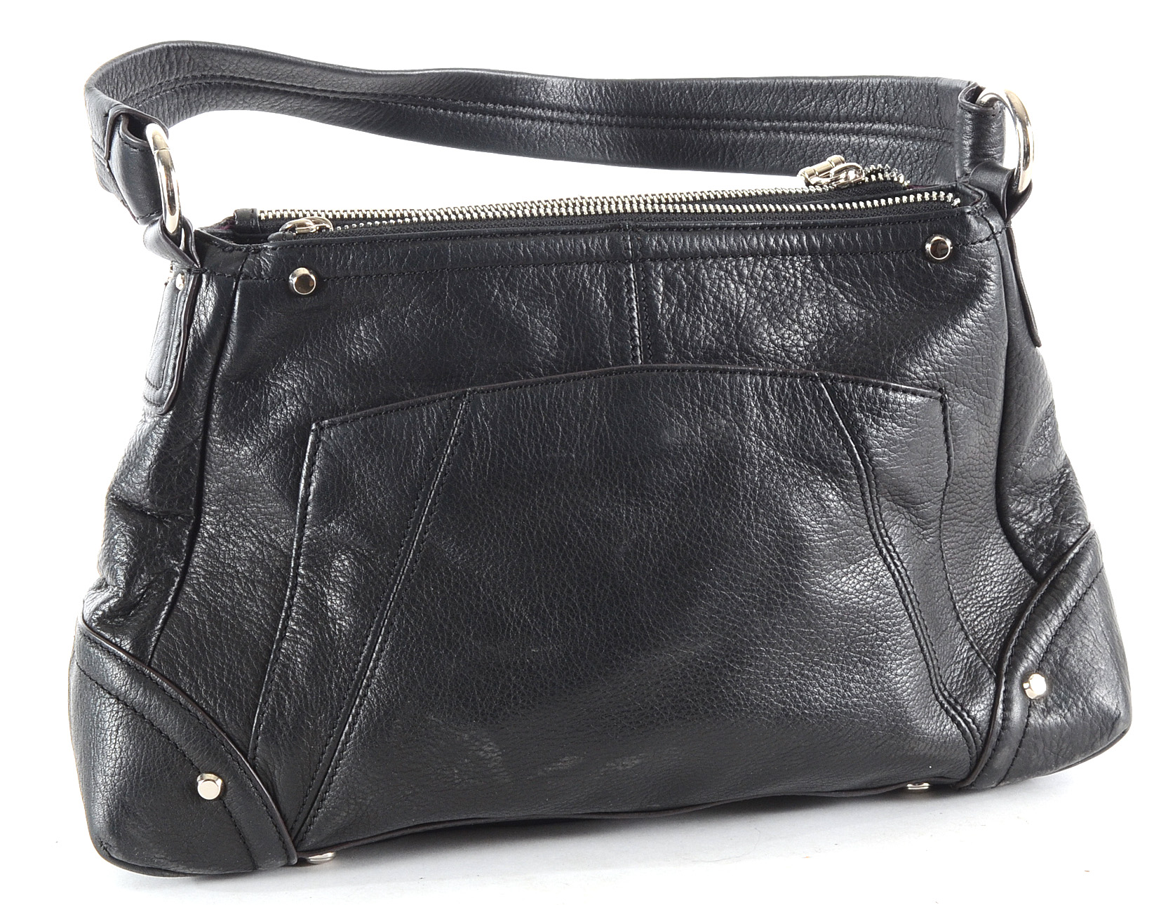 B. Makowski Leather Satchel