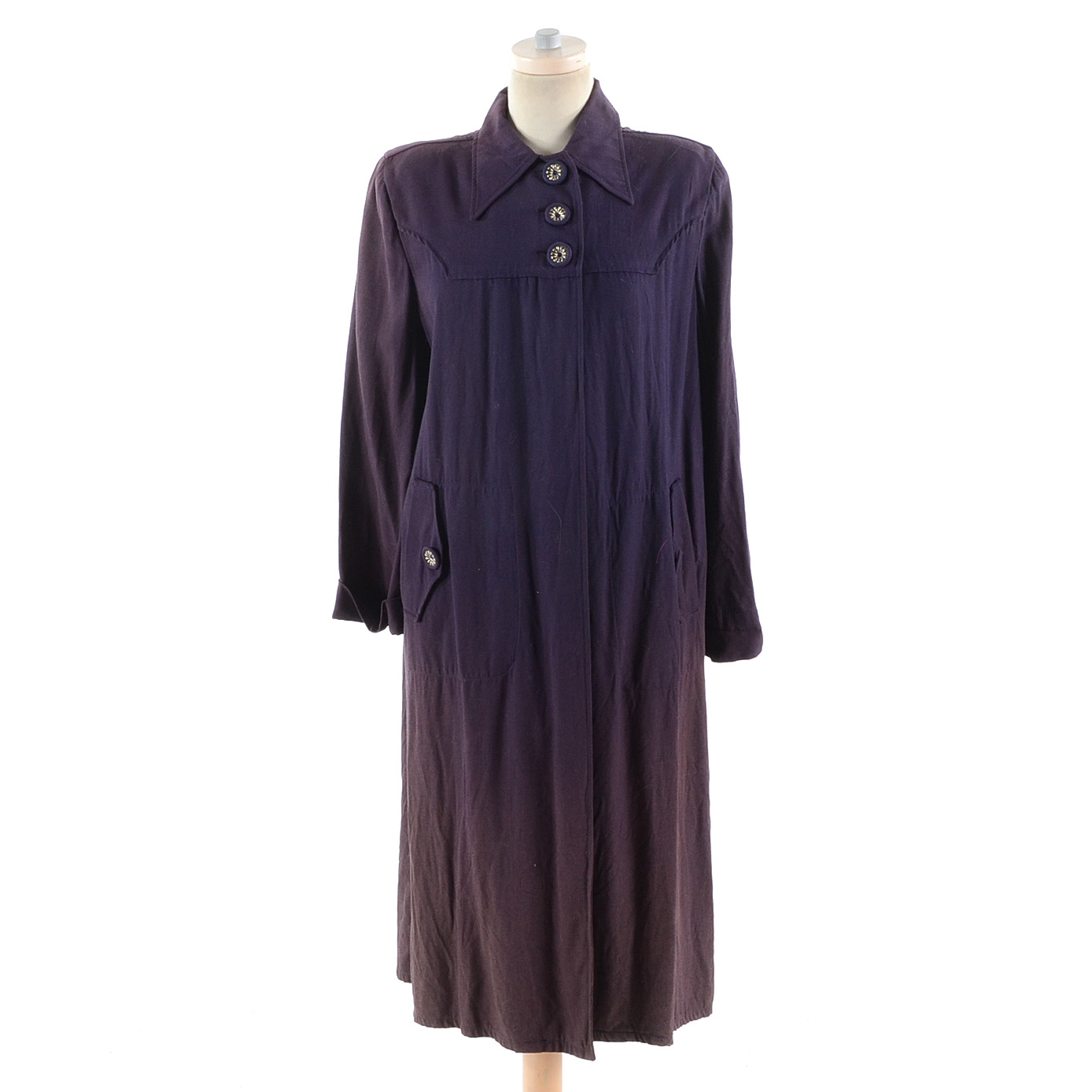 Vintage Downtown Purple Cotton Jacket