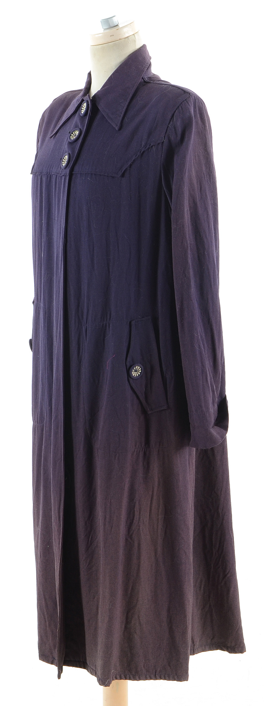 Vintage Downtown Purple Cotton Jacket