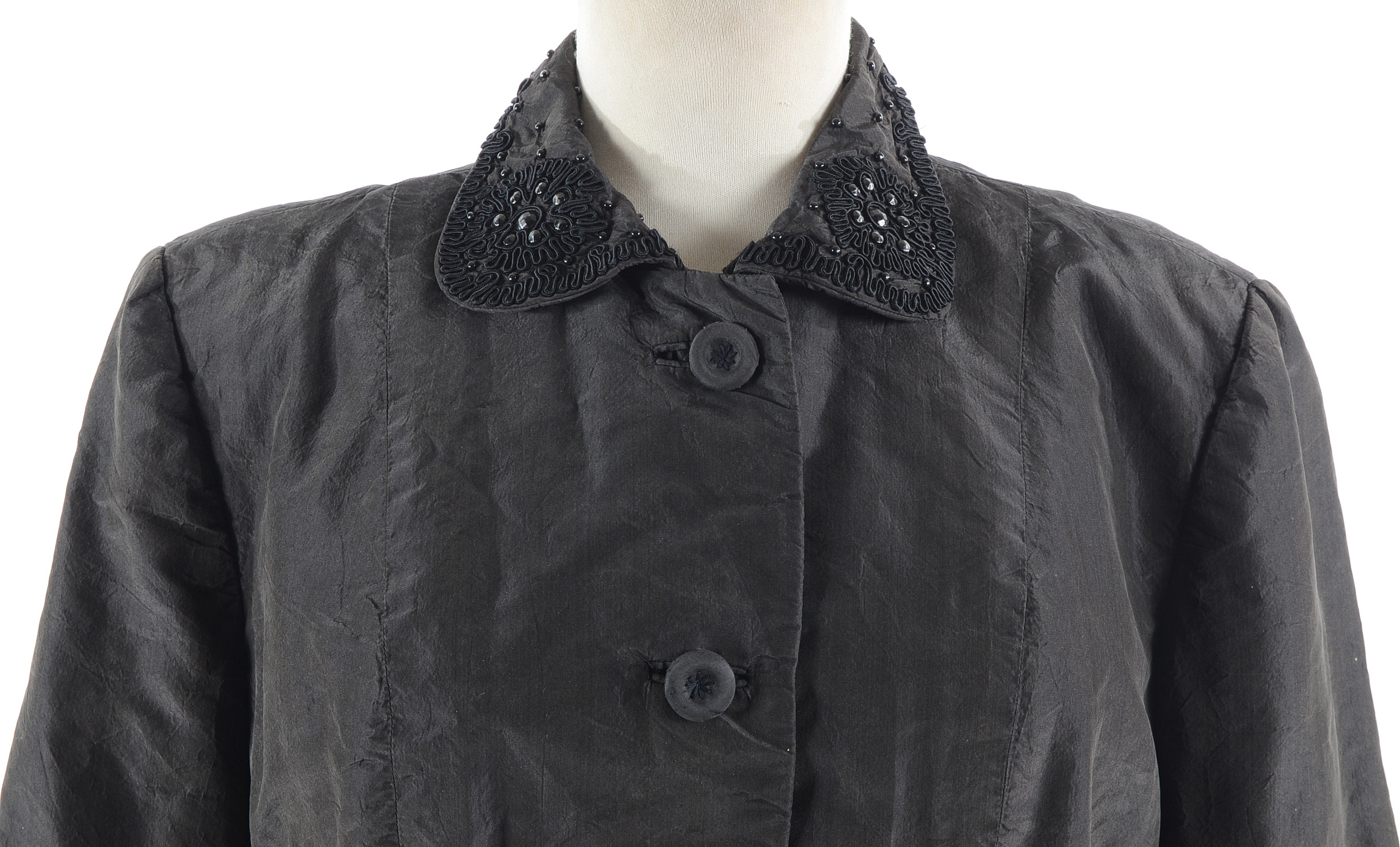 Vintage Vogue and Vanities Embellished Taffeta Jacket