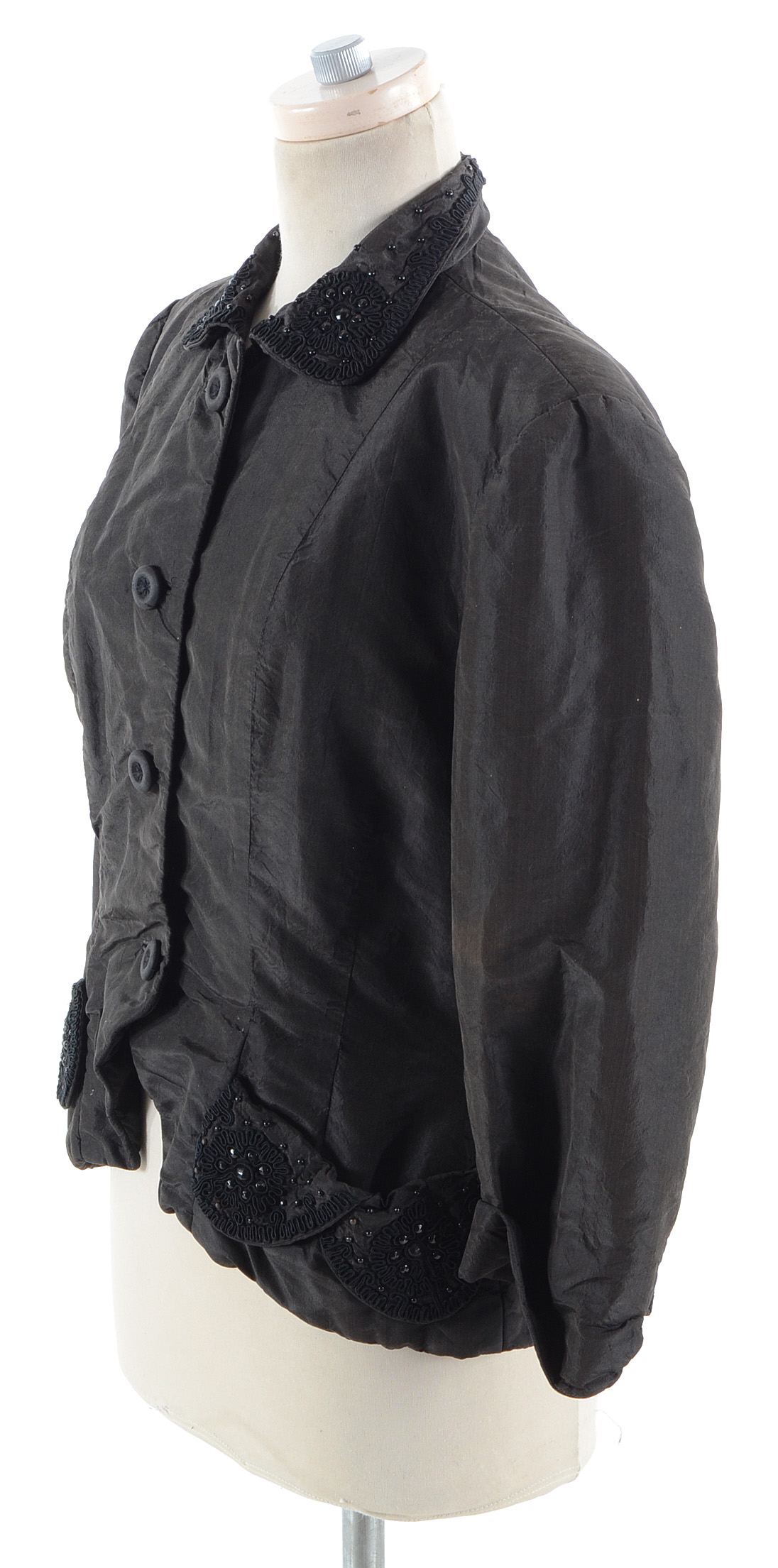 Vintage Vogue and Vanities Embellished Taffeta Jacket