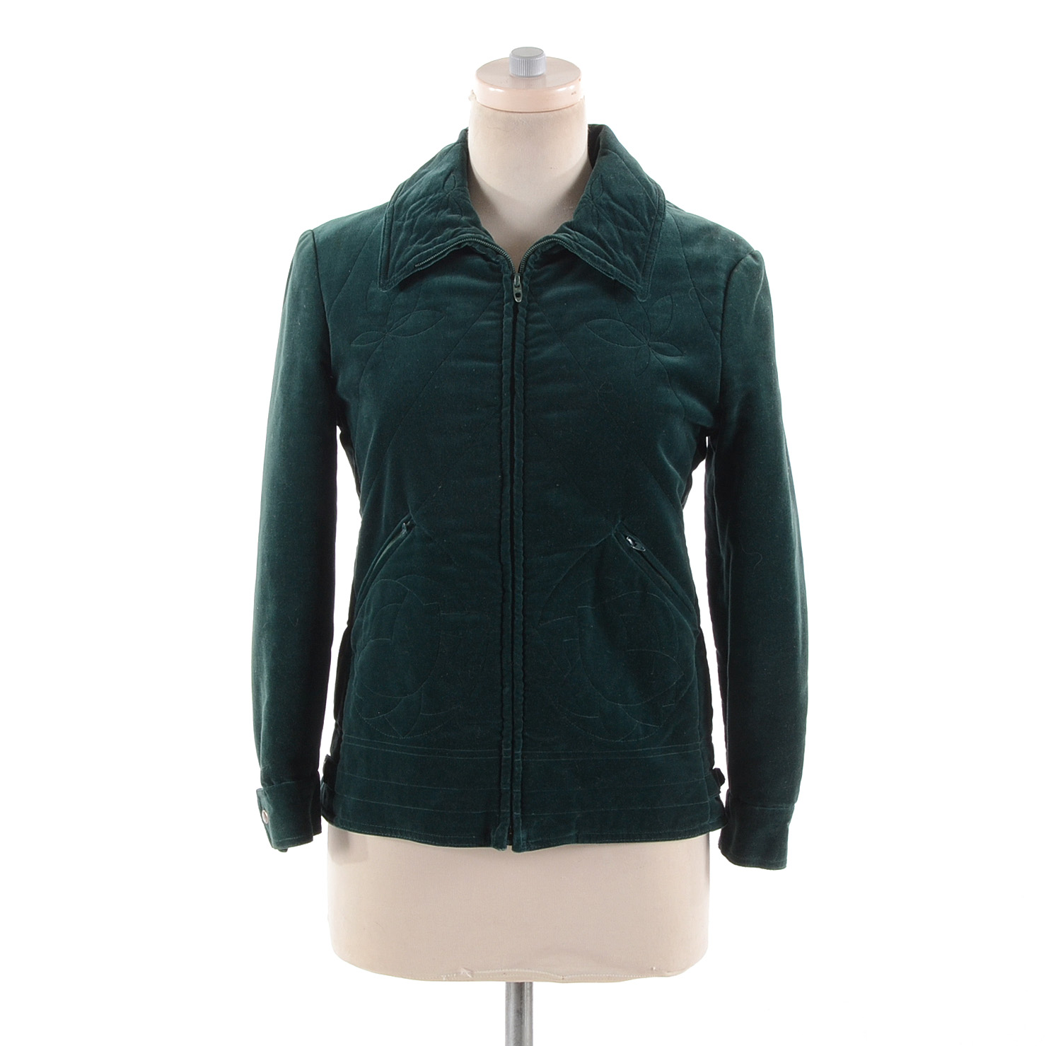 Jones New York Quilted Velvet Jacket