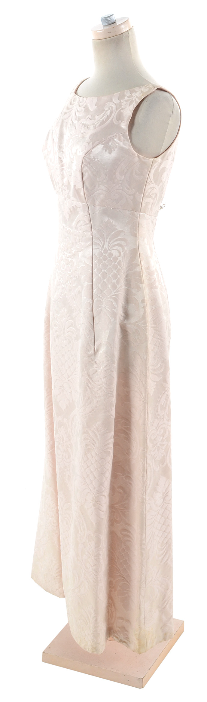 1960s Brocade Maxi Dress