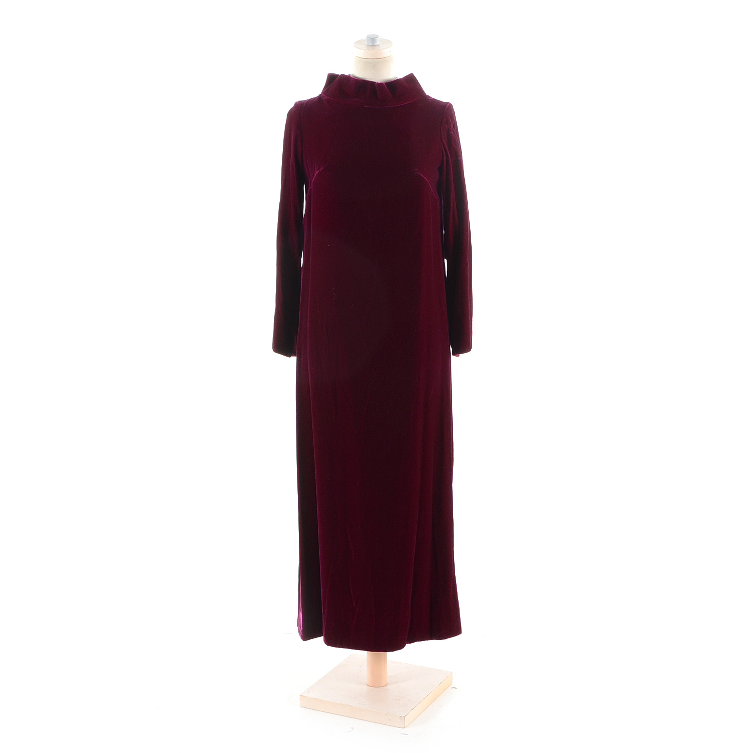 1960s Velvet Maxi Dress