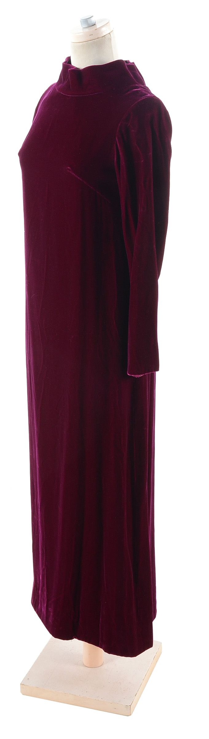 1960s Velvet Maxi Dress
