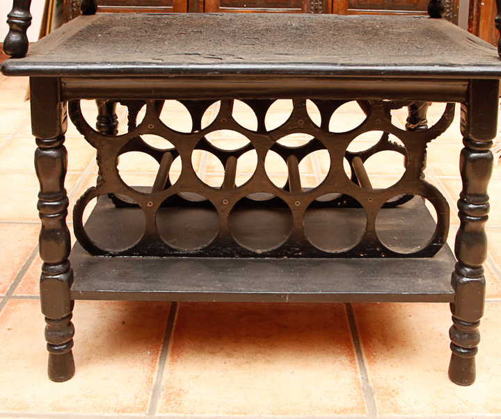 Victorian-Inspired Wine Tasting Table