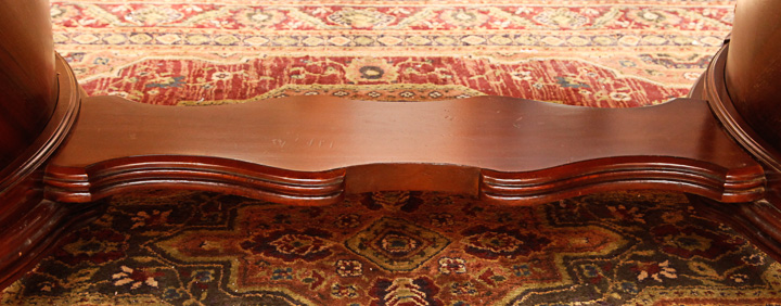 Art Deco-Inspired Burl Veneer and Inlaid Marquetry Dining Table