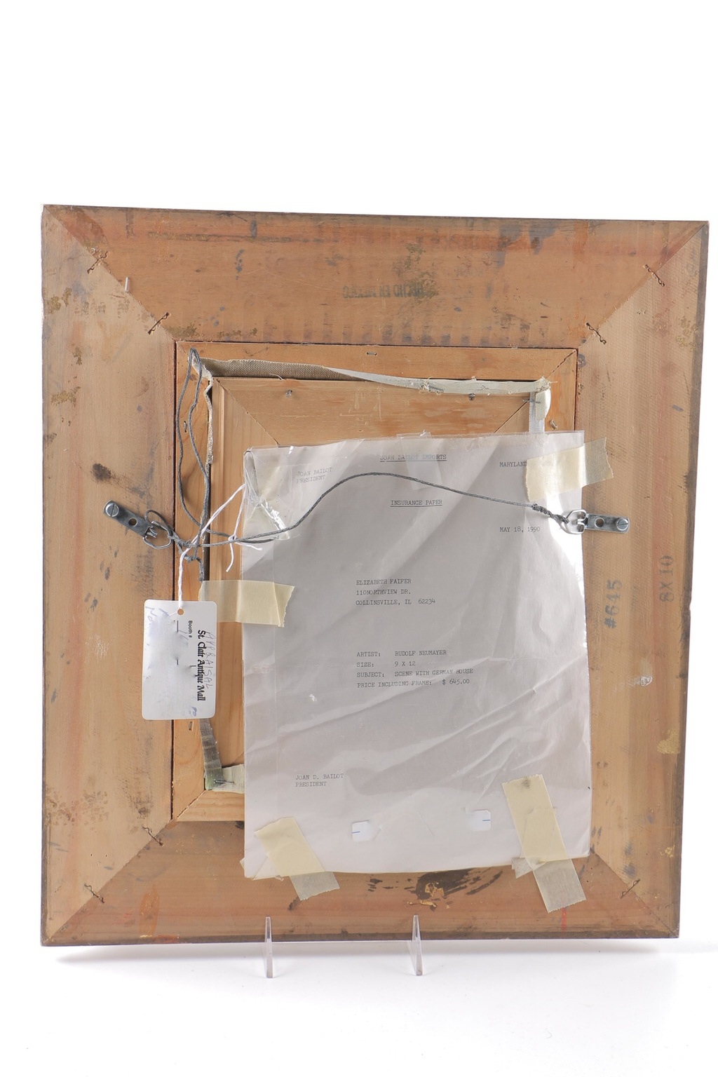 Rudolf Neumayer Original Oil Painting on Canvas of Landscape