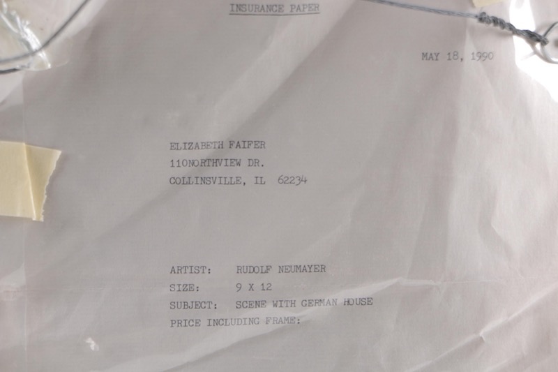 Rudolf Neumayer Original Oil Painting on Canvas of Landscape