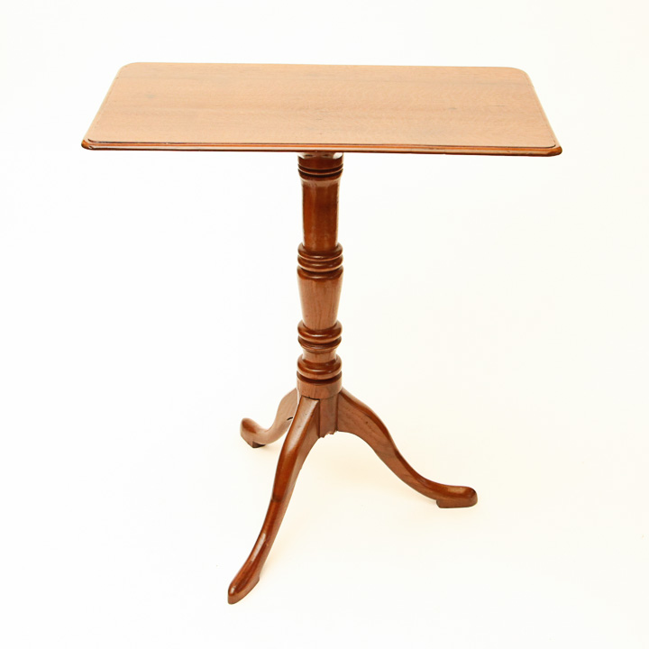 Oak Pedestal Tea Table