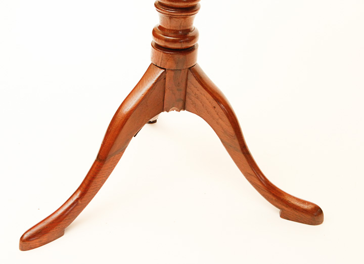 Oak Pedestal Tea Table