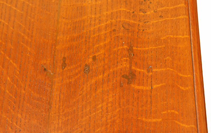 Oak Pedestal Tea Table