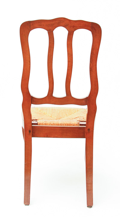 Louis XV-Style Rush Seat Chairs